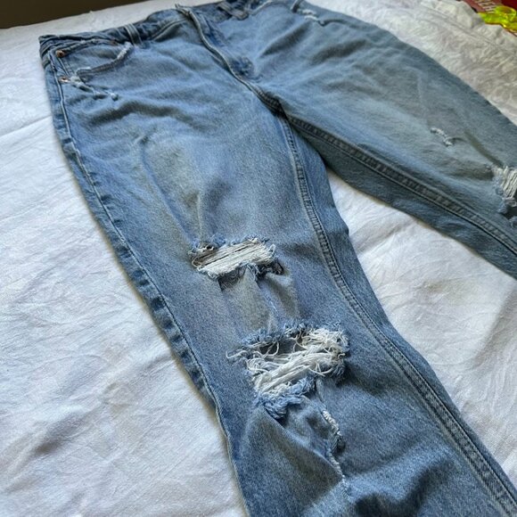 Abercrombie & Fitch The Skinny Distressed High Rise Jeans - Size 8 / 29 R - Picture 3 of 12